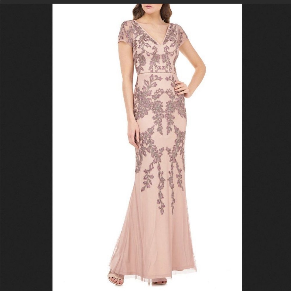 Beaded Mermaid Gown By Js Collections (Size 4) - image 1